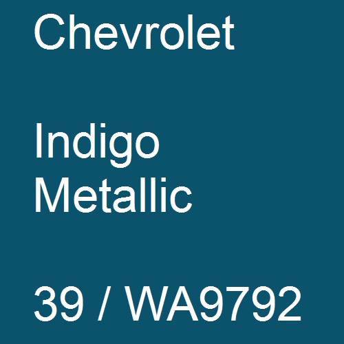 Chevrolet, Indigo Metallic, 39 / WA9792.